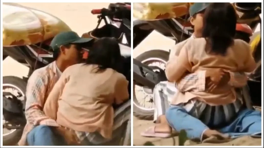 ဆိုင်ကယ်နဲ့လာပြီး သာယာနေတာ – Couple On A Dating Coming Motorcycle