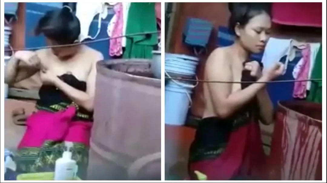 ရေချိုးချောင်းရိုက် (၁၆) – Myanmar Girl Showering