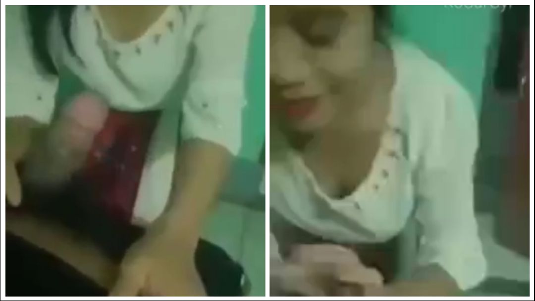 အဆိုကောင်းတဲ့ ကောင်မလေး – Amateur Couple Blowjob In The Hotel