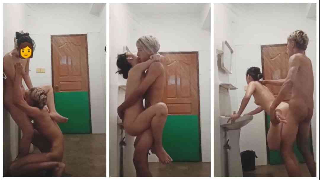 ရေချိုးခန်းထဲအမုန်းတီးတဲ့ စားဘဲလေး – Sarbellay Couple Having Blowjob, Pussy Licking And Standing Rough Doggy Sex