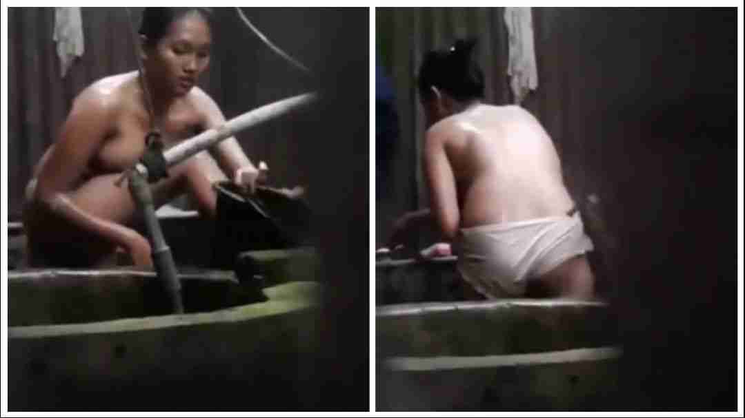 ရေချိုးချောင်းရိုက် (၂၉) – Woman Taking A Shower At Home