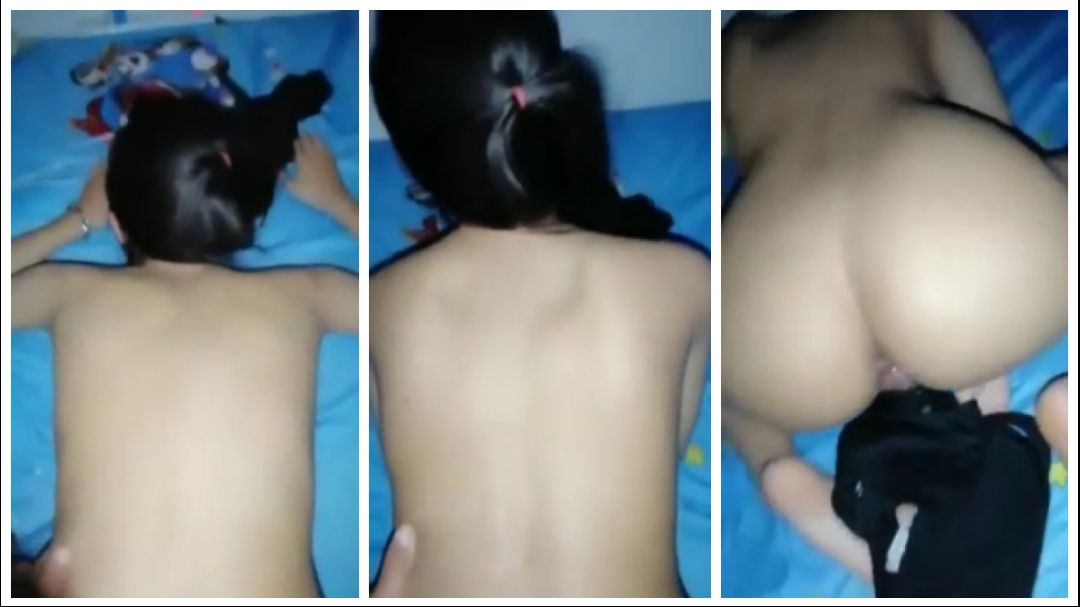 အဖုတ်ထဲက လရည်တွေစီးကျလို့ – Small pussy fucked and filled with cum