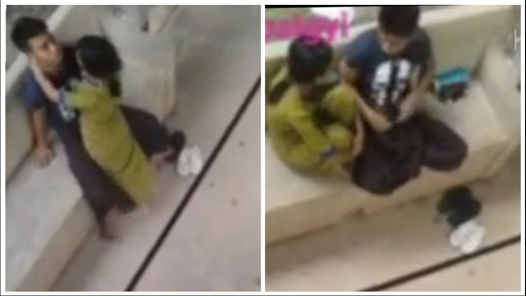 ခုံတန်းလျားမှာ အထာလေးနဲ့လိုးတာ – Couple Having Standing Sex On The Bench