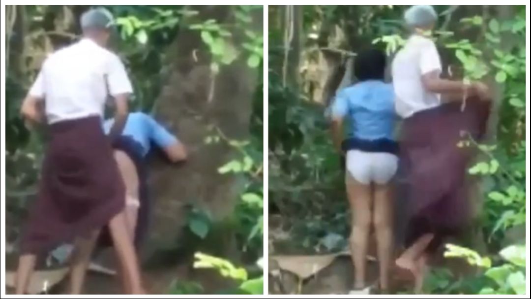 တောထဲလာကြုံးတဲ့ ခေါင်းဖြူအတွဲ – Couple Having Standing Doggy Sex In The Forest