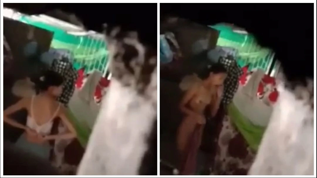 အဝတ်လဲချောင်းရိုက် (၃) – Teen Girl Changing Clothes Before Shower