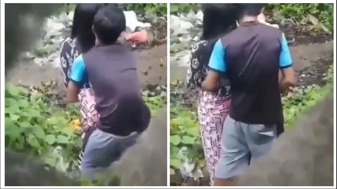 မြန်မာချောင်းရိုက် (၄၄) – Teen Couple Having Outdoor Standing Sex