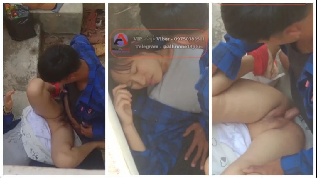 အနီးကပ်ခိုးရိုက်နေတာမသိဘူး အရမ်းကိုမွှန်နေတာ – Teen Couple Having Outdoor Sex